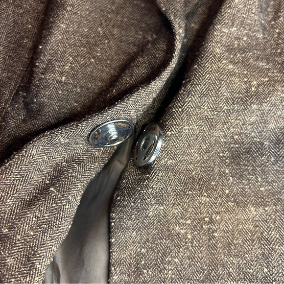 BCX Brown Herringbone Tweed Blazer Jacket | Size Small - Picture 6 of 8